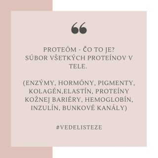 A práve nové sérum Age Proteom, chráni proteóm a spomaľuje tak starnutie pleti. #avesalonbb #banskabystrica #vedelisteze...